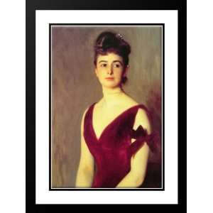 Sargent, John Singer 28x38 Framed and Double Matted Mrs Charles E 