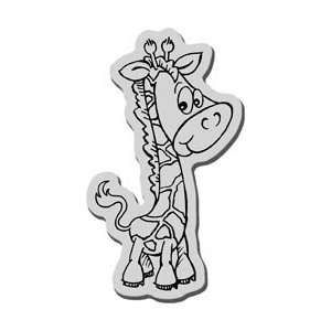   Cling Rubber Stamp Giraffe Baby; 3 Items/Order Arts, Crafts & Sewing