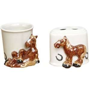  Elmer the Horse Toothbrush Holder & Cup