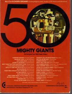 50 MIGHTY GIANTS arr. by M. ALLEN (C or G CHRD ORGAN)  