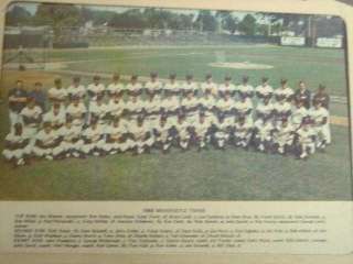 1969 Minnesota Twins Blue Team Photo Pennant (SKU 375)  