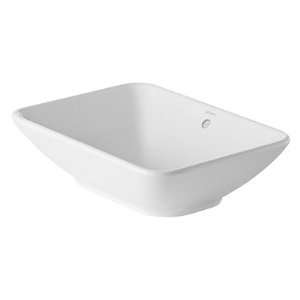  Bacino Rectangular Wash Bowl in White