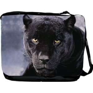  Rikki KnightTM Black Panther Cat Design Messenger Bag 