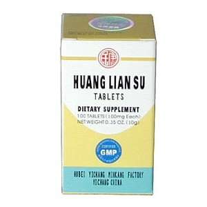 HUANG LIAN SU TABLETS (Jing Zhi Huang Lian Su Pien) 100mg X 100 pills 