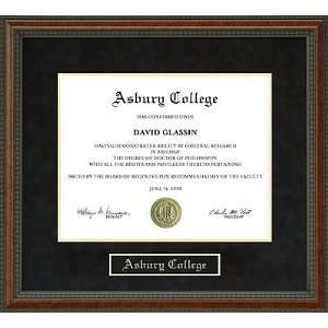  Asbury College Diploma Frame