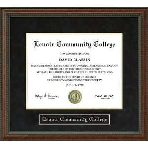  Lenoir Community College Diploma Frame