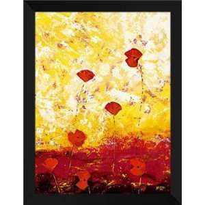  Szal FRAMED Art 28x36 Bataille Des Coquelicots II