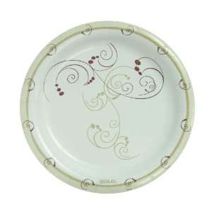 SOLO MP9SYM Symphony Design Medium Weight Clay Coated Paper Dinnerware 