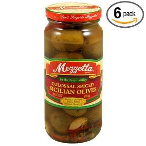 Mezzetta Sicilian Spiced Olives Grocery & Gourmet Food