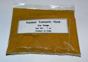 Kasturi Root Turmeric Powder for Pooja 27grams ( 1 oz)  