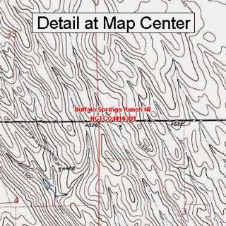  USGS Topographic Quadrangle Map   Buffalo Springs Ranch NE 
