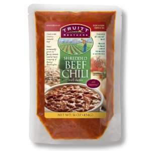  Truitt Brothers Shredded Beef Chili with Beans (12/16 OZ 