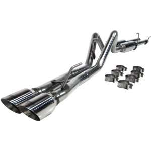 MBRP S5120304 T304 Stainless Steel Dual Rear One Side Cat Back Exhaust 