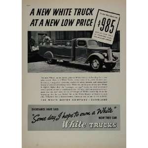 1937 Ad Vintage White Truck Model 700 Loading Dock 