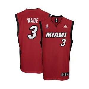  adidas Miami Heat #3 Dwyane Wade Youth Red Alternate Color 