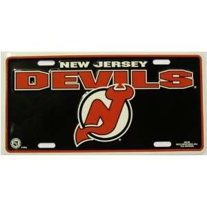  LP   784 New Jersey Devils License Plate   8301M 