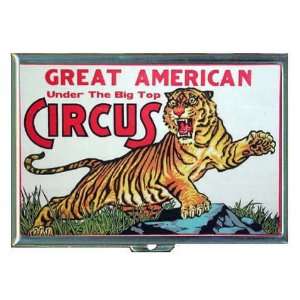Great American Circus Tiger ID Holder, Cigarette Case or Wallet MADE 