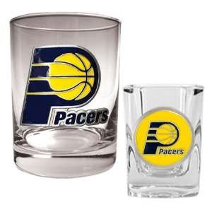  Indiana Pacers NBA Rocks Glass & Square Shot Glass Set 