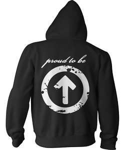 ABOVE THE INFLUENCE PROUD TO BE sober drugs HOODIE L  