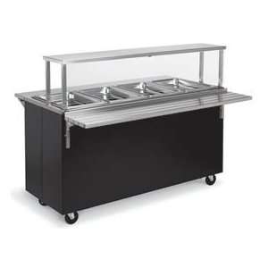  4 Well Hot Food Cafeteria Station With Closed Storage 