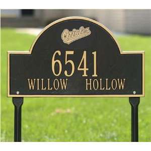  Baltimore Orioles Black and Gold Personalized Address Oval 