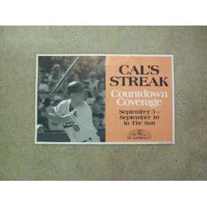   Jr. Cals Streak 2131 Countdown 9/3 10/1995 Baltimore Sun Poster