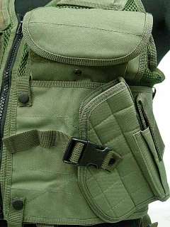 SWAT Airsoft Hunting Combat Tactical Assault Vest OD B  