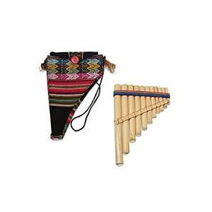  NOVICA Reed zampona panpipe, Laca