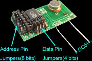 RF Transmitting Module with Encoder & Jumpers TM100 4S  