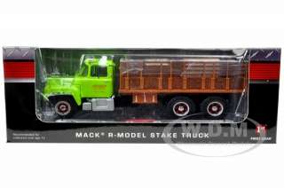Brand new 134 scale diecast model car of Mack R Model Stake Truck 