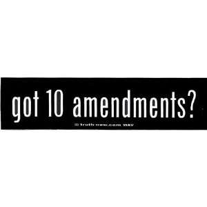  got 10 amendments? Automotive