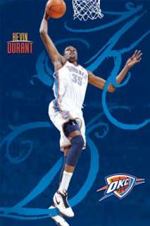 KEVIN DURANT POSTER ~ LAYUP 22x34 Oklahoma City Thunder Basketball 