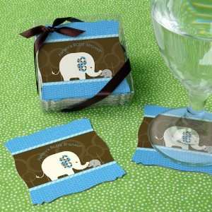  Elephant   Personalized Baby Shower Coasters (Set of 15) Toys & Games