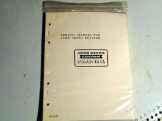 John Deere Power Trol Service and repair Manual 520 530 620 630 720 