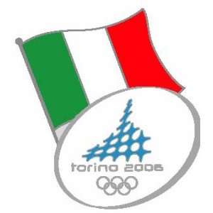 Torino 2006 Winter Olympics Italian Flag Pin  Sports 