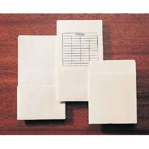  Kent High Back Library Card Book Pockets with Adhesive 
