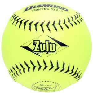   Sports 12 Inch Black Stitch NSA Softball (Dozen)