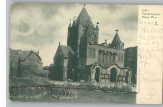 Old Postcard~Trinity Church View~Boston,Massachusetts  