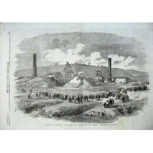   1857 Lundhill Colliery Barnsley Scene Explosion Mining