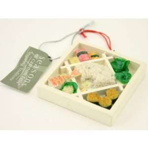  Bento Box of Sushi Ornament Case Pack 24