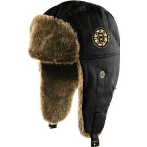   47 Brand Black Stevenson Fur Lined Trapper Hat