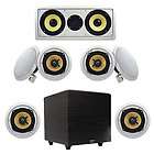 acoustic audio 7 piece 5 25 in wall speaker system w 500w 12 powered 