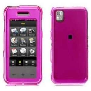  Cyrstal Clear Hot Pink Transparent Snap On Cover Hard Case 