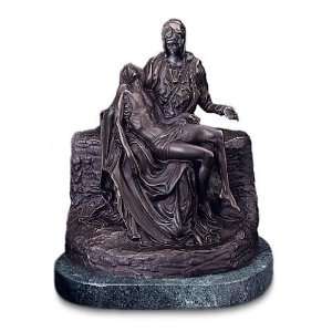  Metal Urns Pieta with Museum Patina Cast Bronze Urn