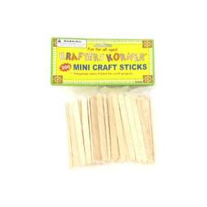  100 Packs of Miniature wood craft sticks 