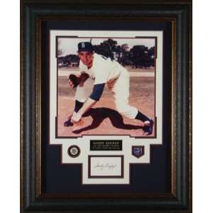  Sandy Koufax Autographed Picture     & Framed   Display 