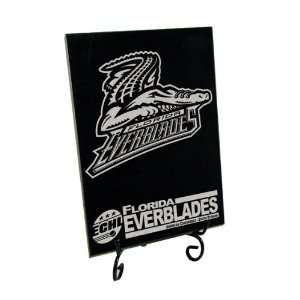  Florida Everblades Logo Solid Marble Plaque Sports 