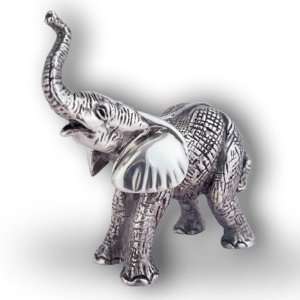 Elephant Baby Silver Plated Sculpture 