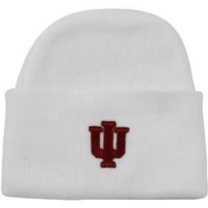  Indiana Hoosiers Infant White Knit Beanie Sports 