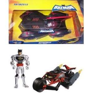Batman Batmobile, Transforming Batcycle & Batman Action Figure From 
